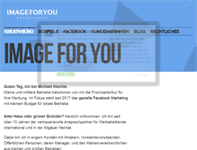 Tablet Screenshot of image-for-you.de